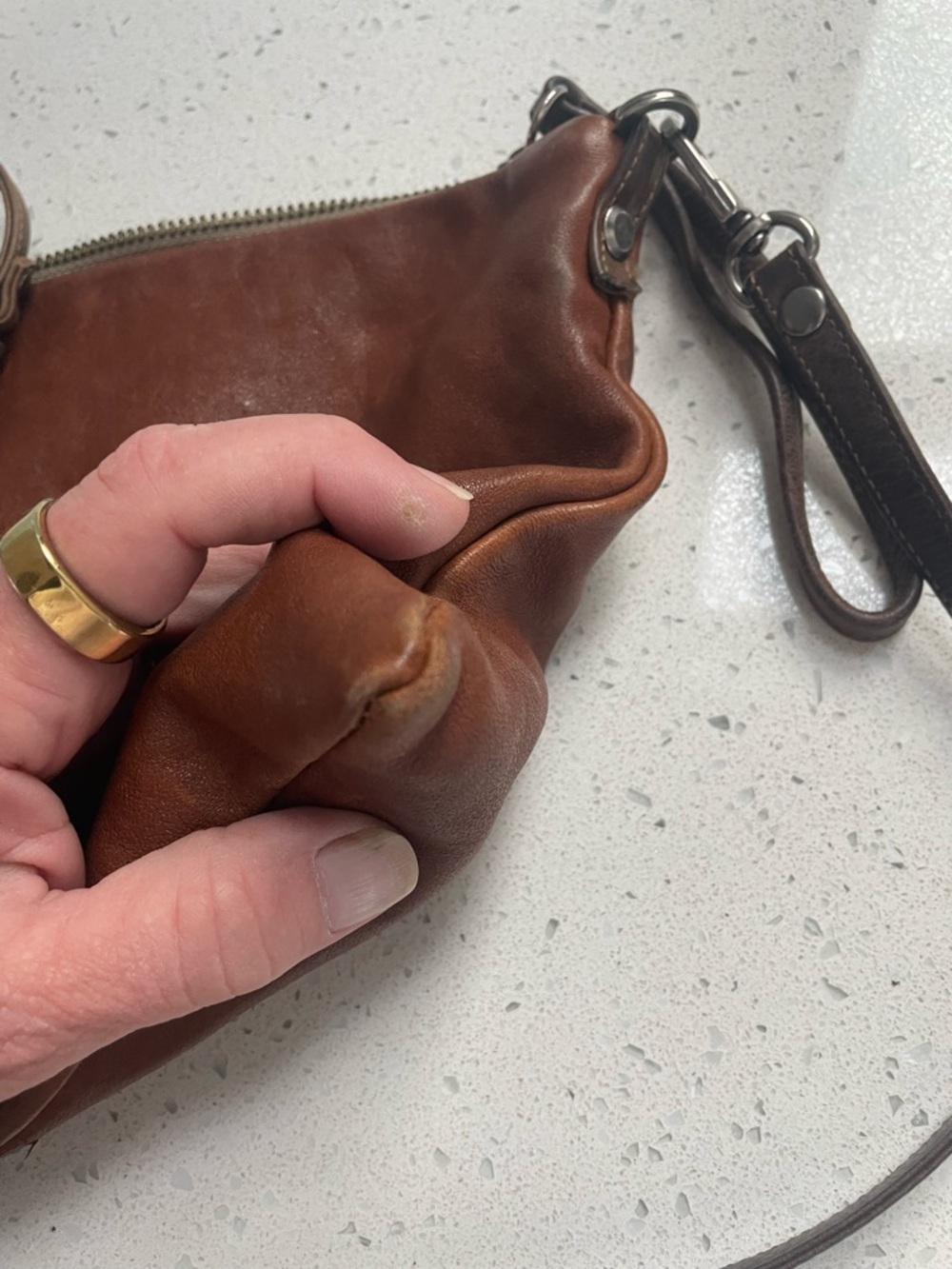Fossil-style Leather Crossbody by Rough & Tumble - Picture 7 of 12
